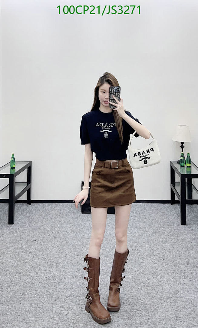 Prada-Clothing Code: JS3271 $: 100USD