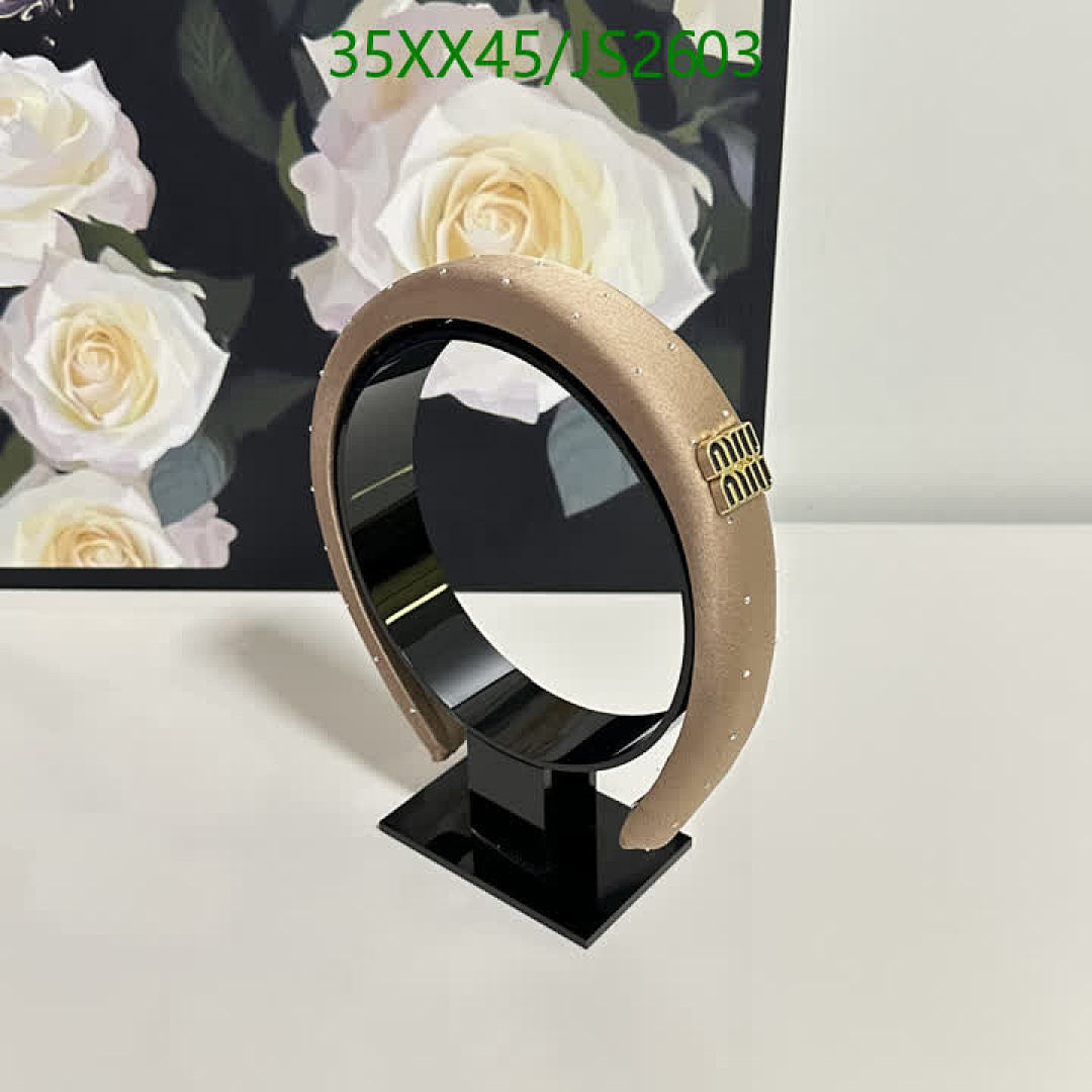MIU MIU-Headband Code: JS2603 $: 35USD