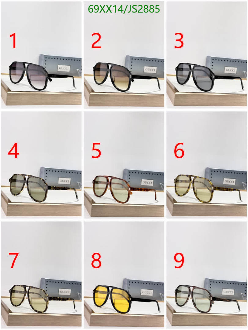 Gucci-Glasses Code: JS2885 $: 69USD