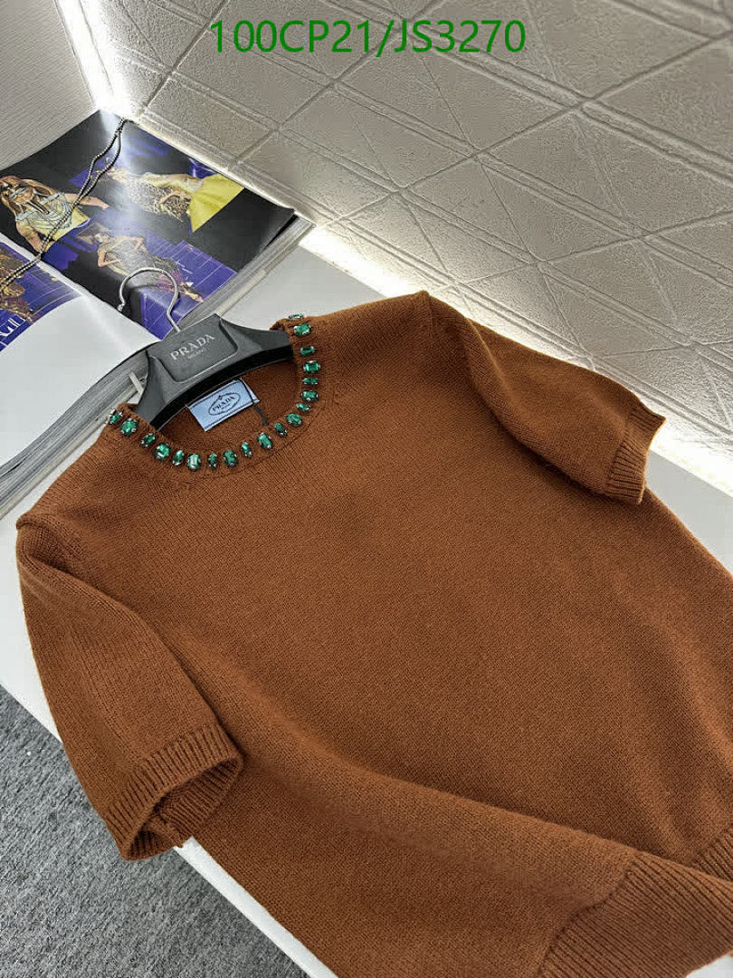 Prada-Clothing Code: JS3270 $: 100USD