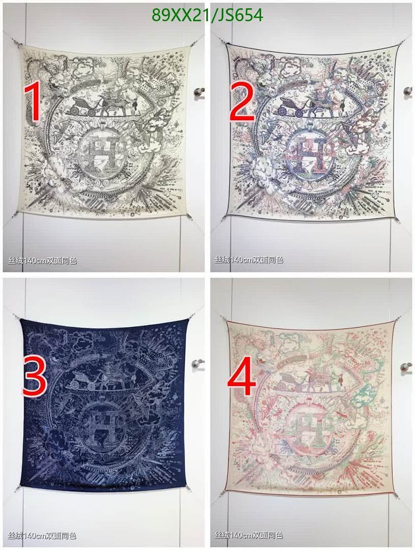 Hermes-Scarf Code: JS654 $: 89USD
