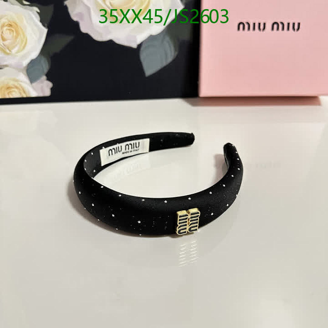 MIU MIU-Headband Code: JS2603 $: 35USD