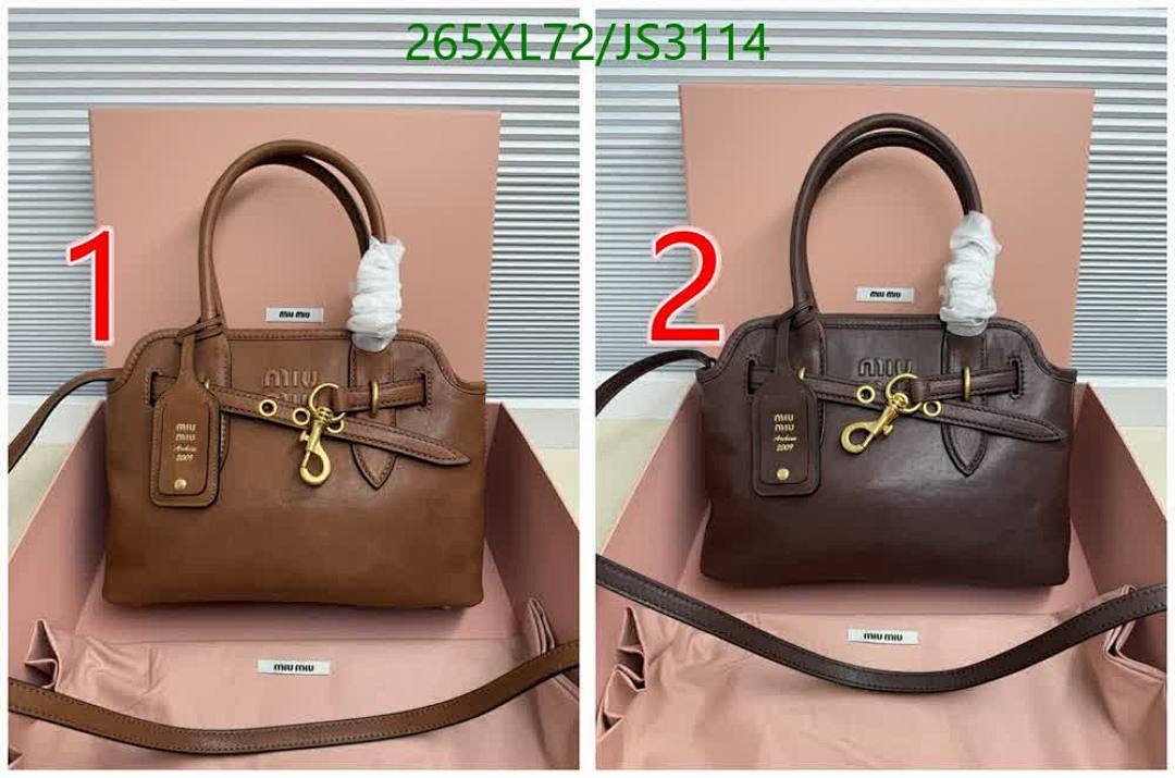 Miu Miu-Bag-Mirror Quality Code: JS3114 $: 265USD