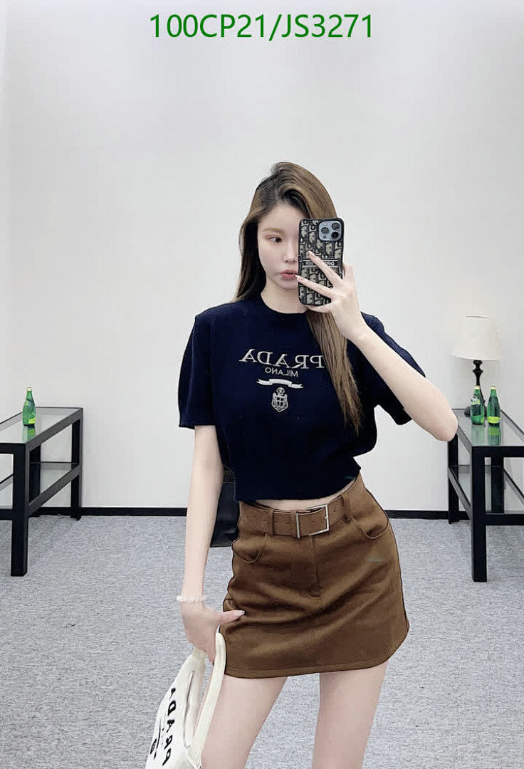 Prada-Clothing Code: JS3271 $: 100USD