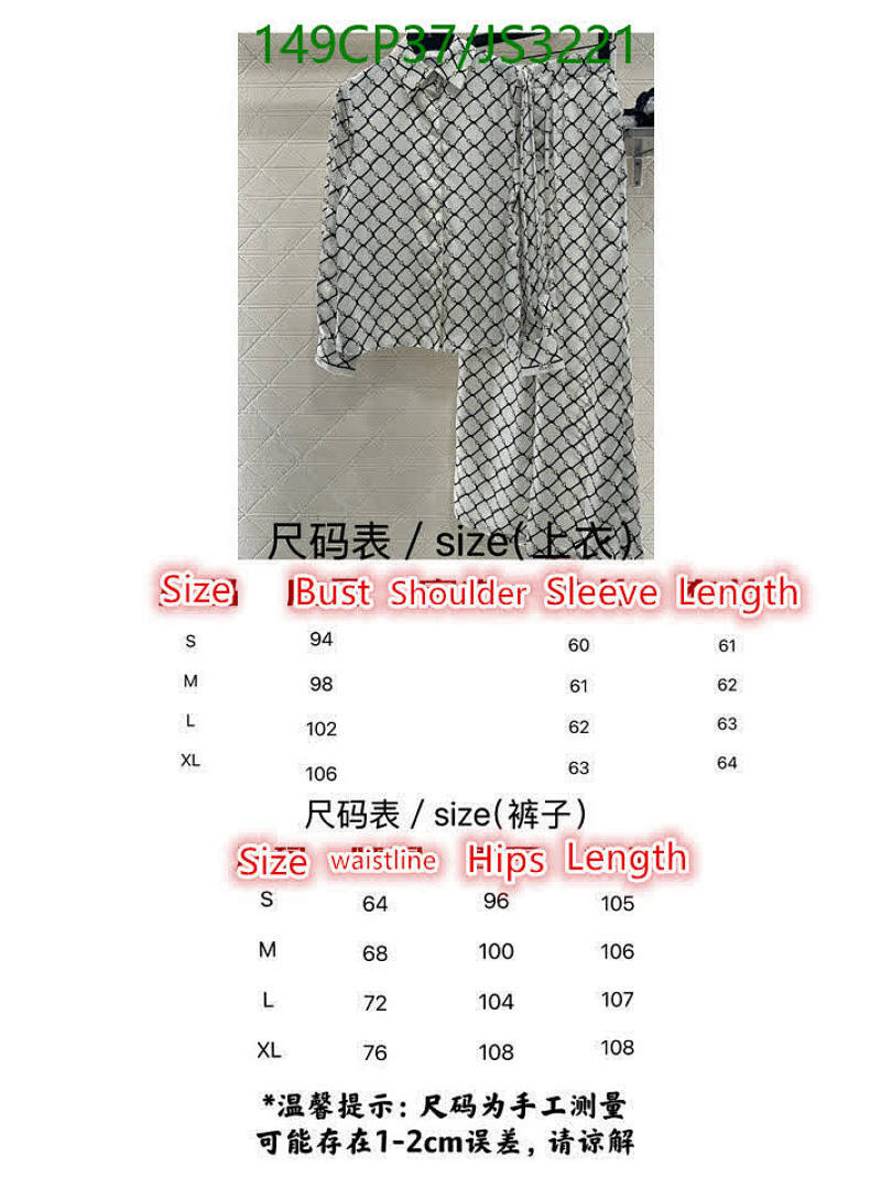 Gucci-Clothing Code: JS3221 $: 149USD