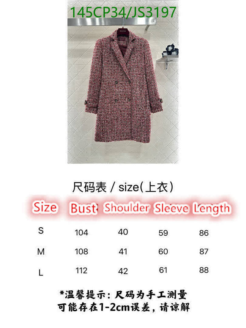 Gucci-Clothing Code: JS3197 $: 145USD