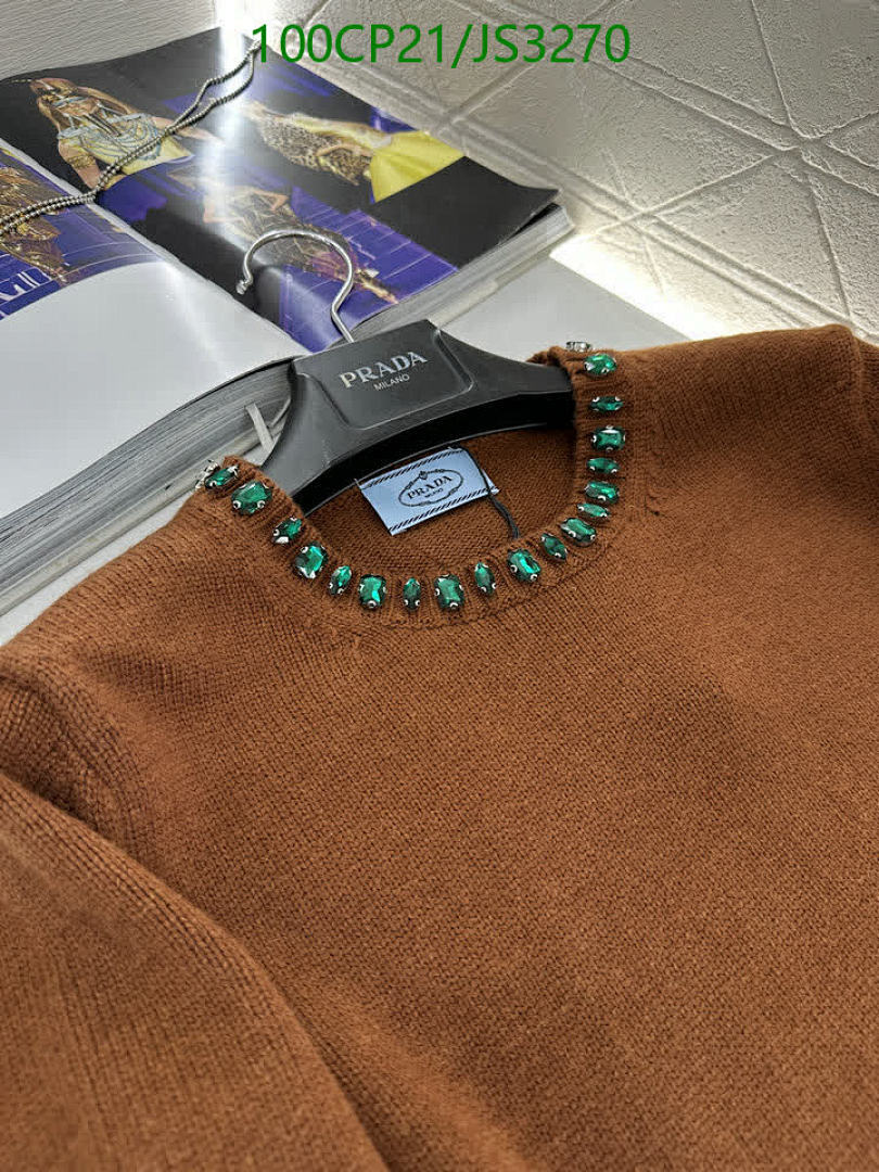 Prada-Clothing Code: JS3270 $: 100USD