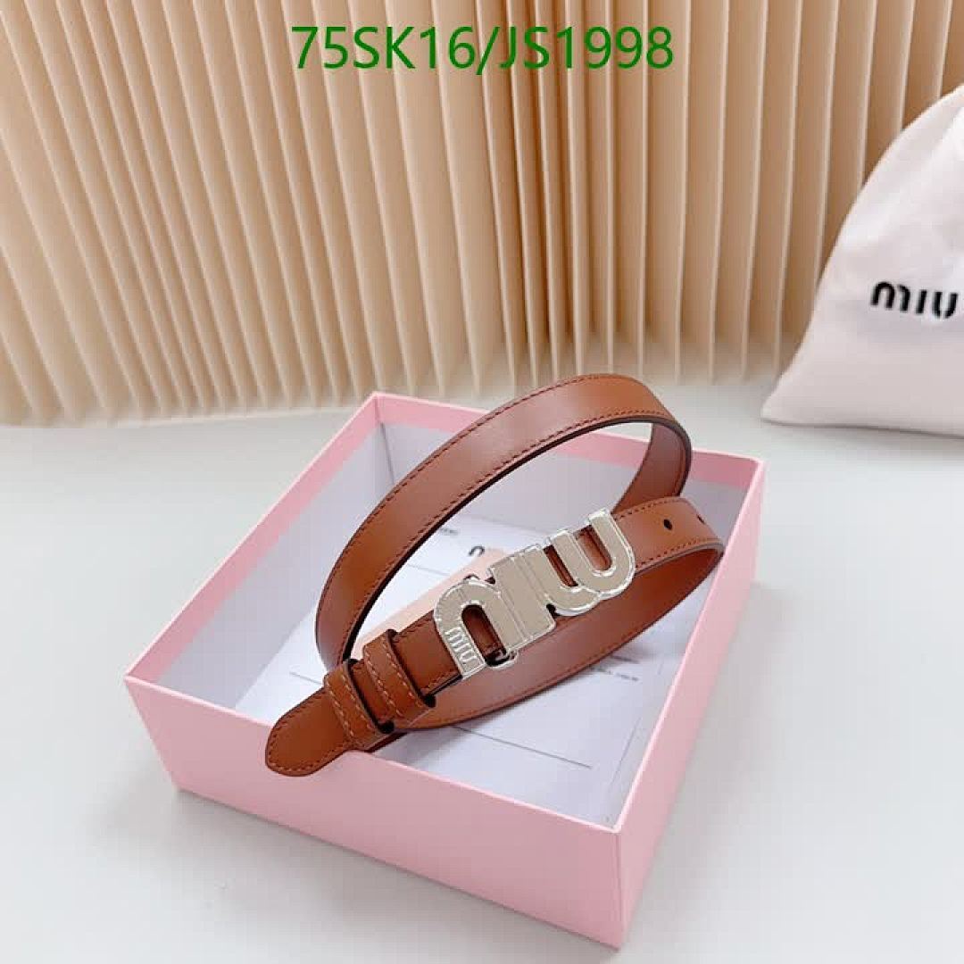 MIU MIU-Belts Code: JS1998 $: 75USD