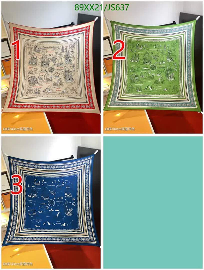 Hermes-Scarf Code: JS637 $: 89USD
