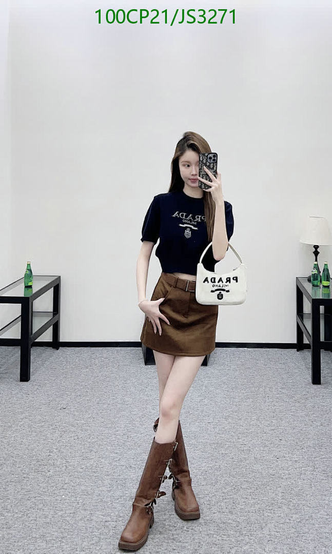 Prada-Clothing Code: JS3271 $: 100USD