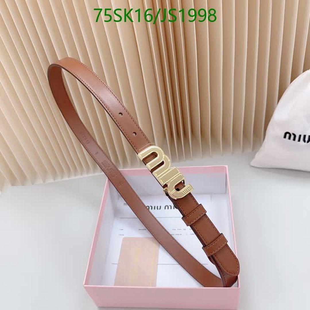 MIU MIU-Belts Code: JS1998 $: 75USD