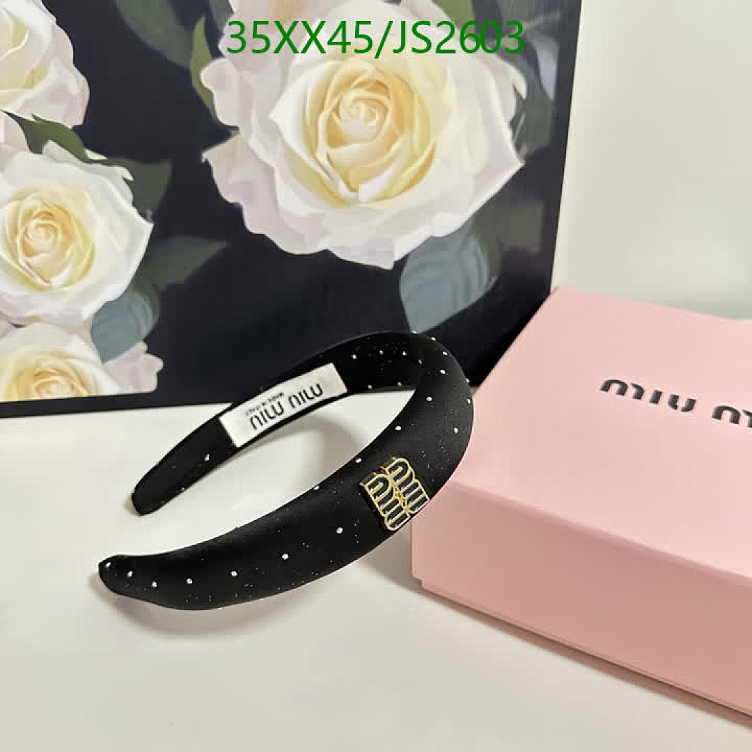 MIU MIU-Headband Code: JS2603 $: 35USD