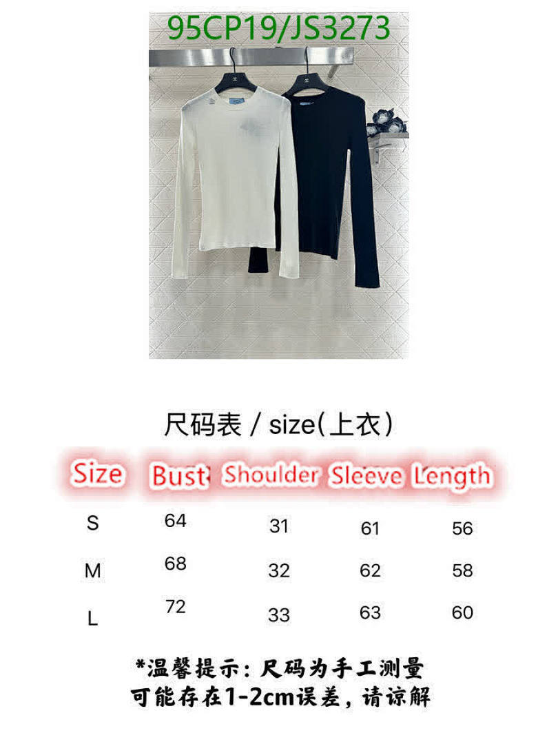 Prada-Clothing Code: JS3273 $: 95USD