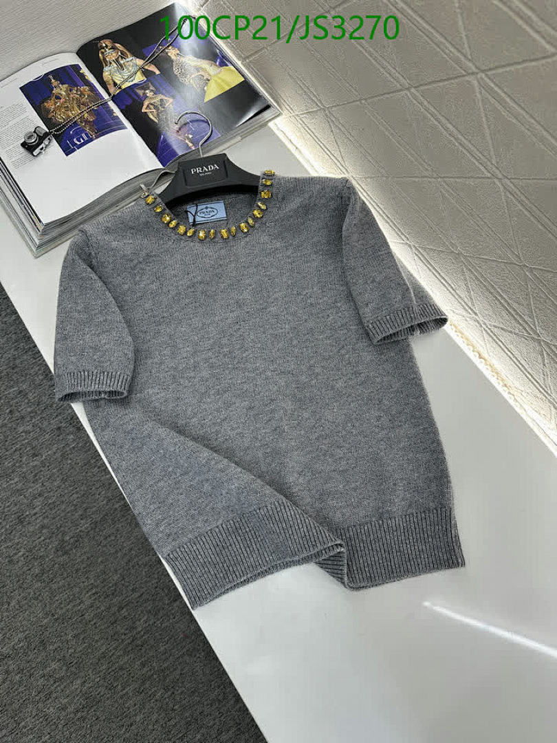 Prada-Clothing Code: JS3270 $: 100USD