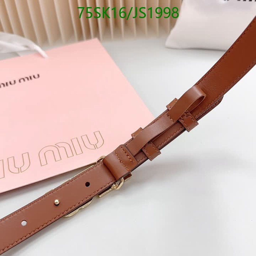 MIU MIU-Belts Code: JS1998 $: 75USD