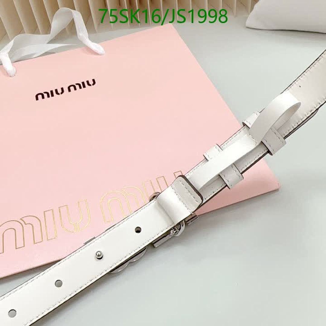 MIU MIU-Belts Code: JS1998 $: 75USD