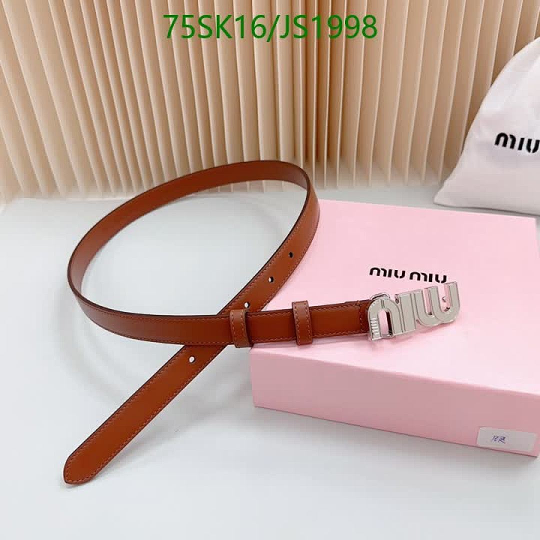 MIU MIU-Belts Code: JS1998 $: 75USD