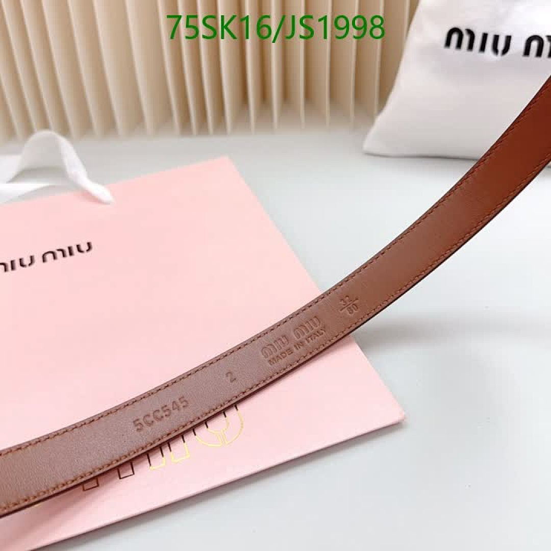 MIU MIU-Belts Code: JS1998 $: 75USD