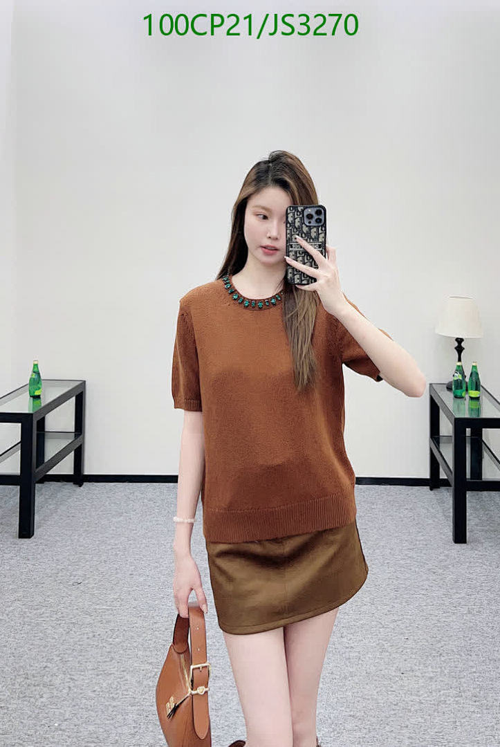 Prada-Clothing Code: JS3270 $: 100USD