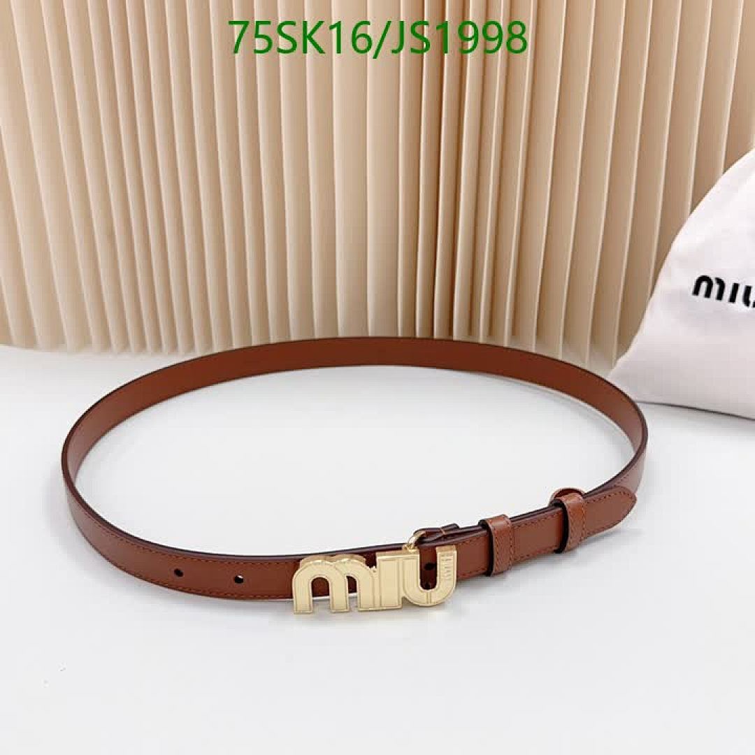 MIU MIU-Belts Code: JS1998 $: 75USD