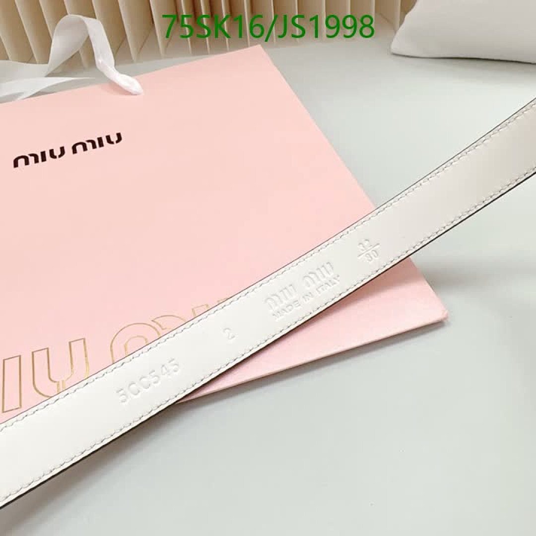 MIU MIU-Belts Code: JS1998 $: 75USD