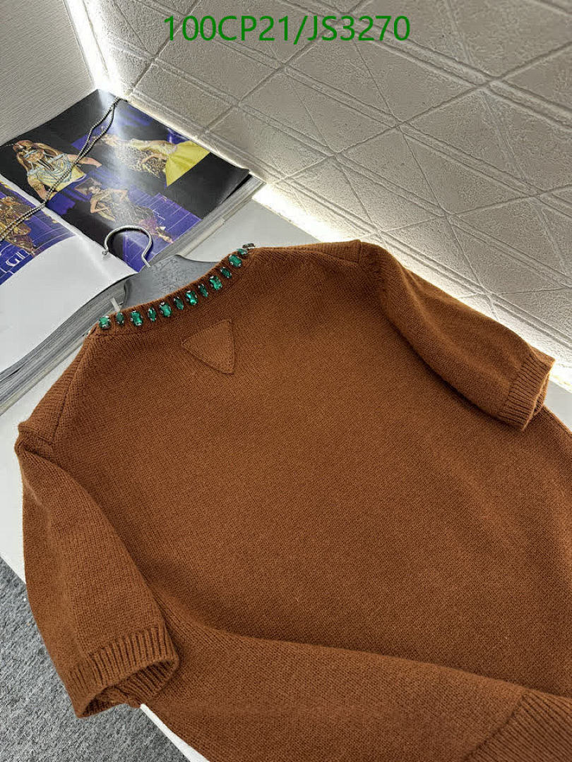 Prada-Clothing Code: JS3270 $: 100USD