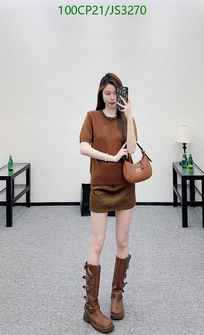 Prada-Clothing Code: JS3270 $: 100USD