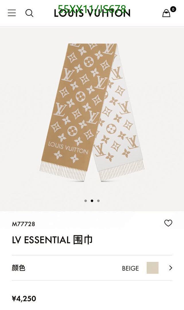LV-Scarf Code: JS678 $: 55USD