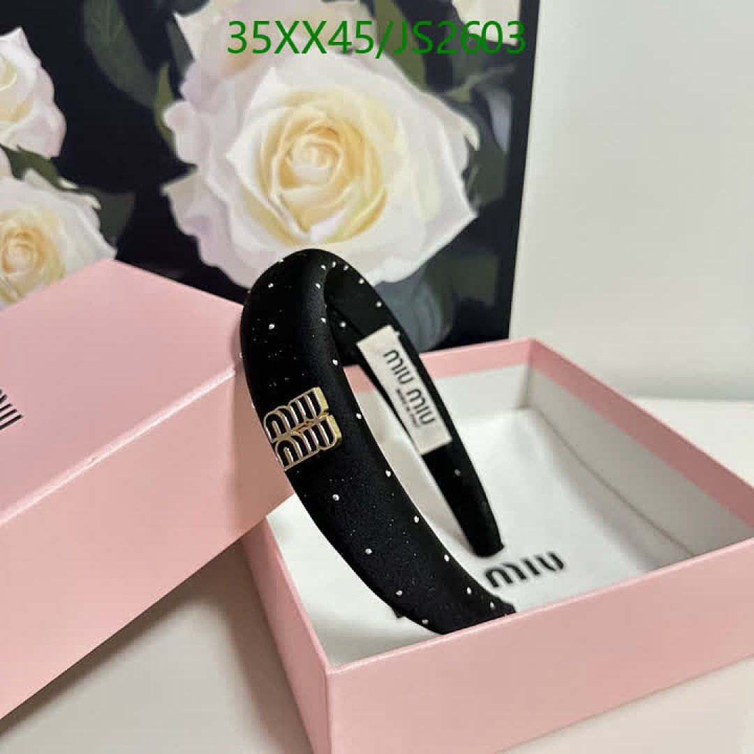 MIU MIU-Headband Code: JS2603 $: 35USD