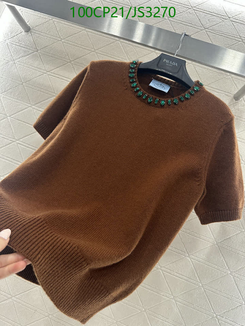 Prada-Clothing Code: JS3270 $: 100USD