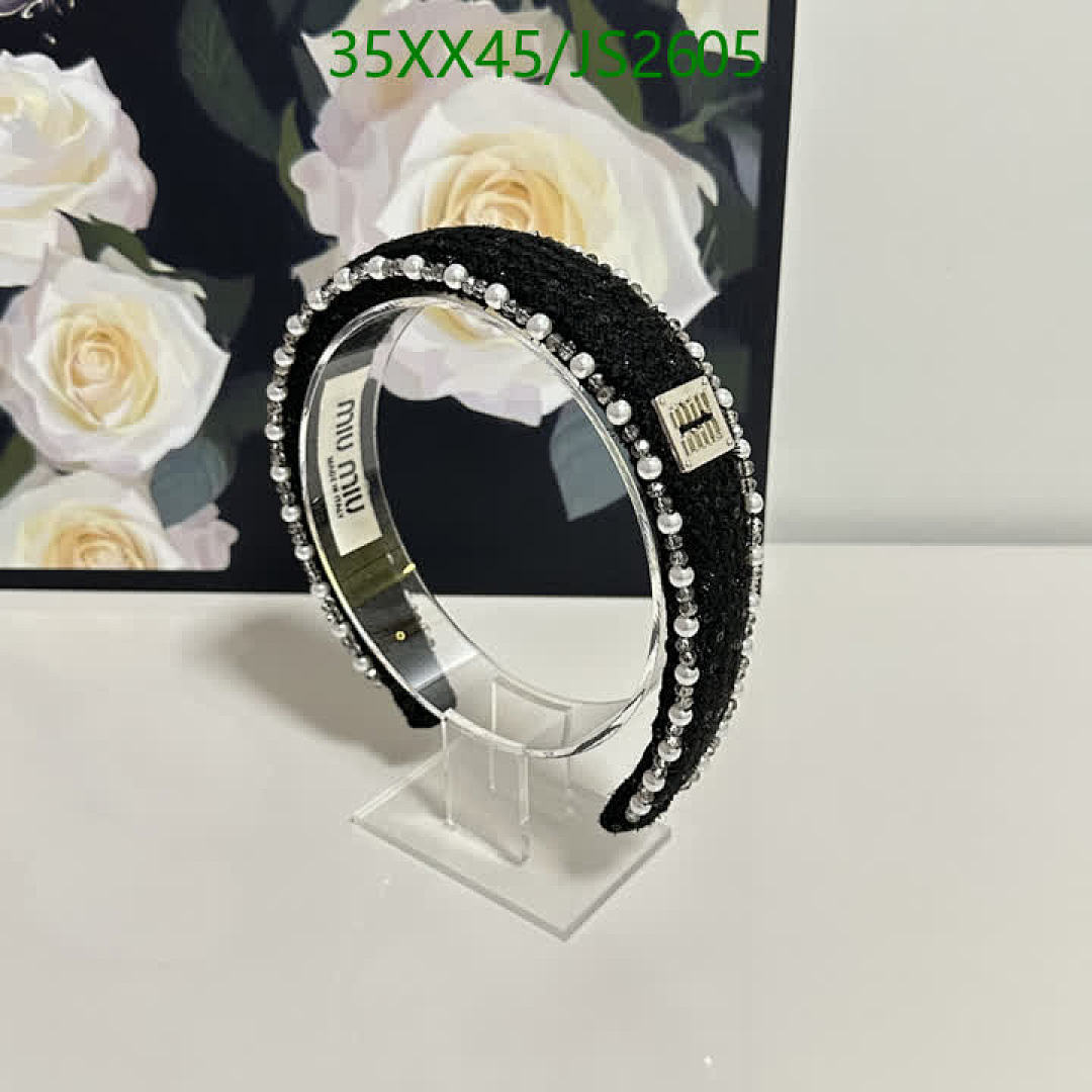 MIU MIU-Headband Code: JS2605 $: 35USD