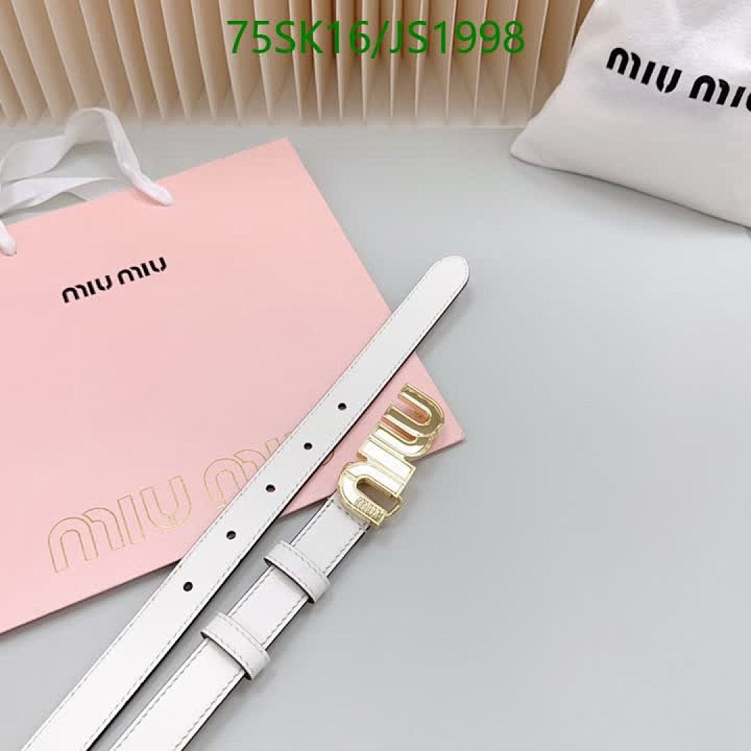 MIU MIU-Belts Code: JS1998 $: 75USD