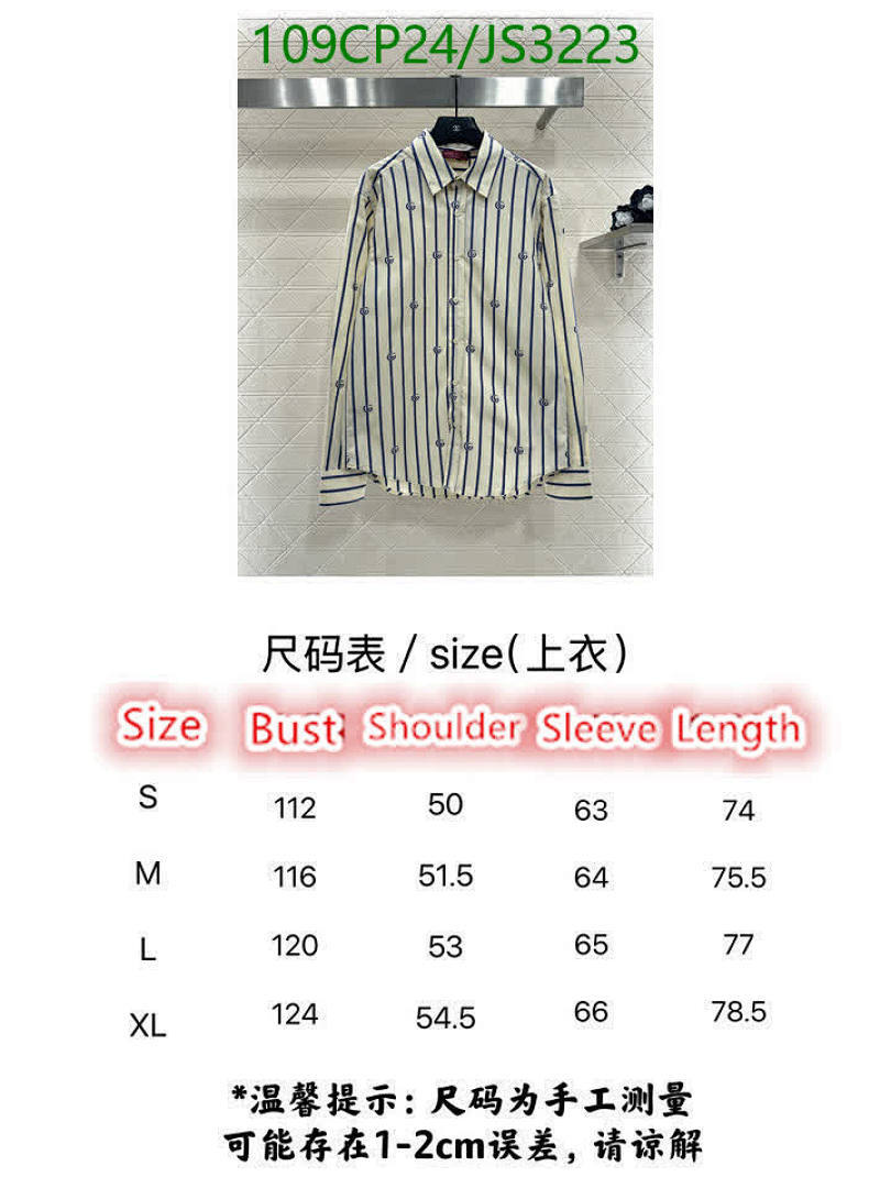 Gucci-Clothing Code: JS3223 $: 109USD