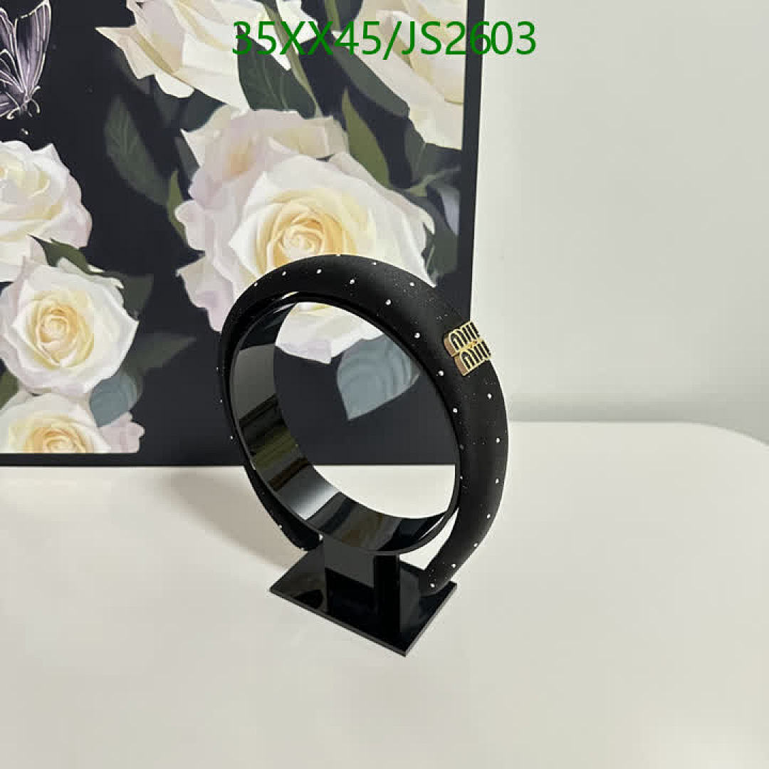 MIU MIU-Headband Code: JS2603 $: 35USD
