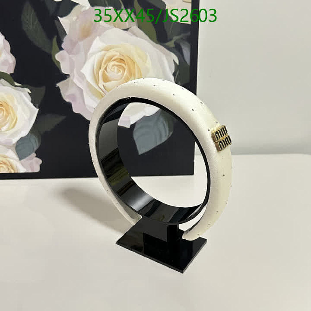 MIU MIU-Headband Code: JS2603 $: 35USD