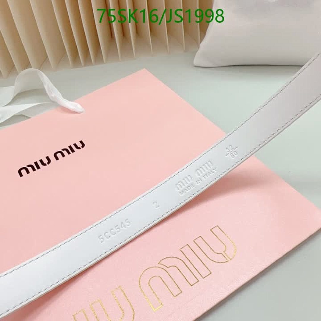 MIU MIU-Belts Code: JS1998 $: 75USD