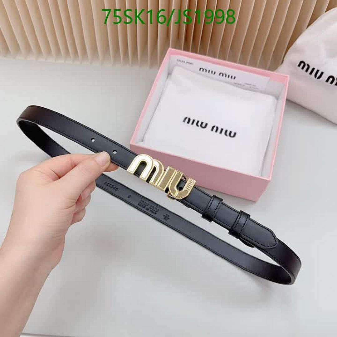 MIU MIU-Belts Code: JS1998 $: 75USD