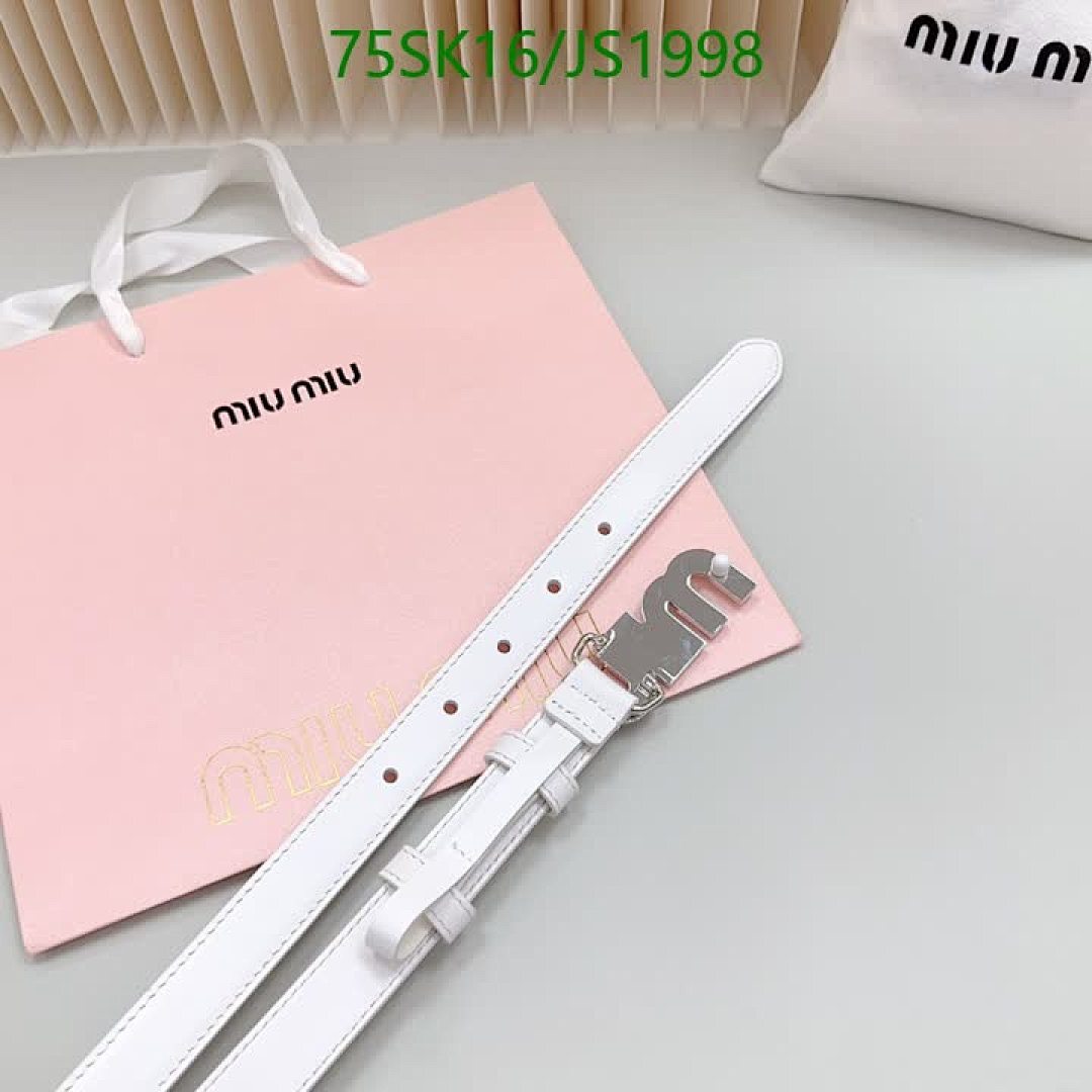 MIU MIU-Belts Code: JS1998 $: 75USD