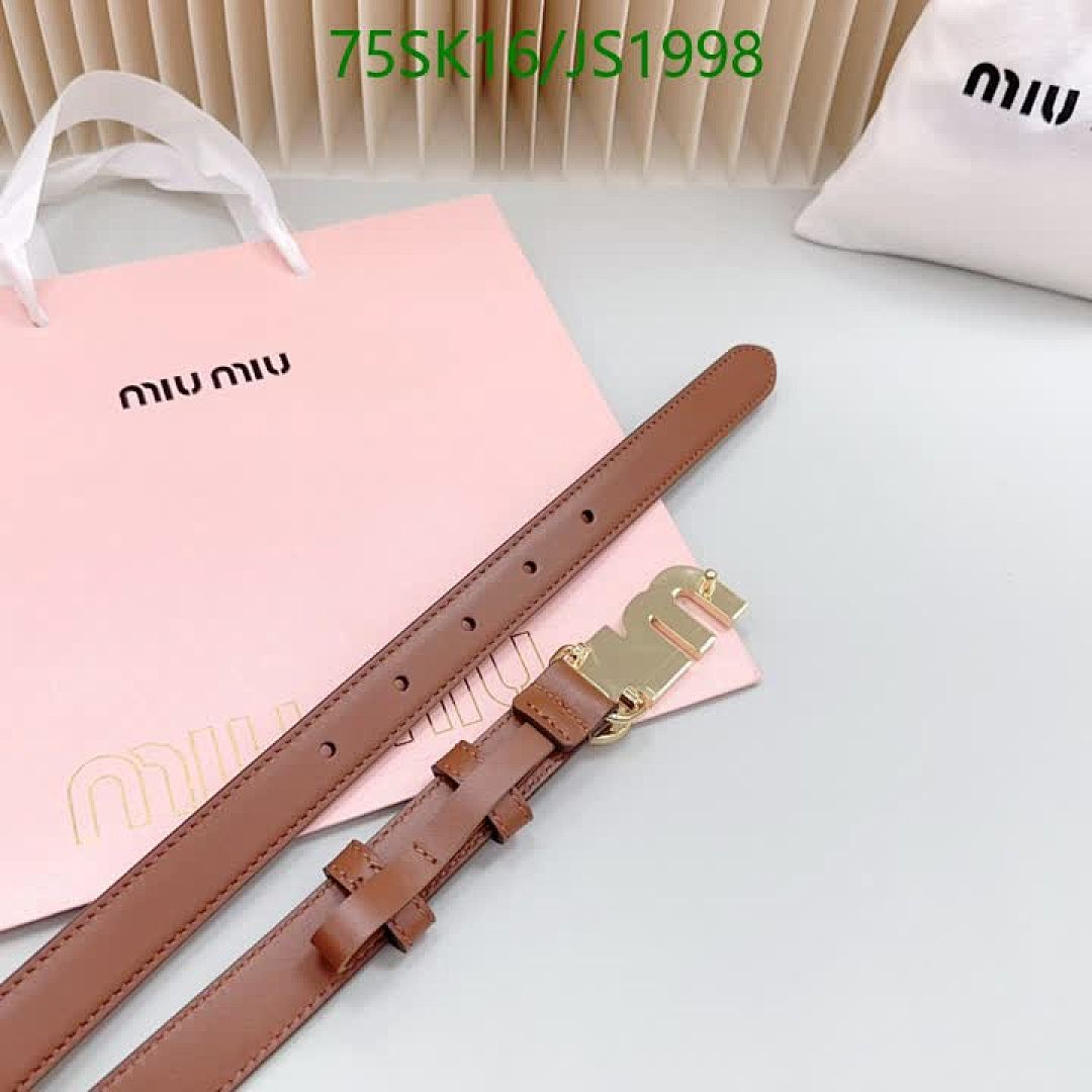 MIU MIU-Belts Code: JS1998 $: 75USD