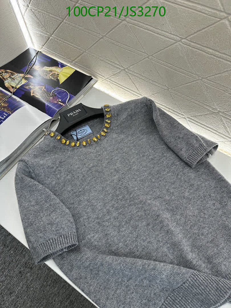 Prada-Clothing Code: JS3270 $: 100USD