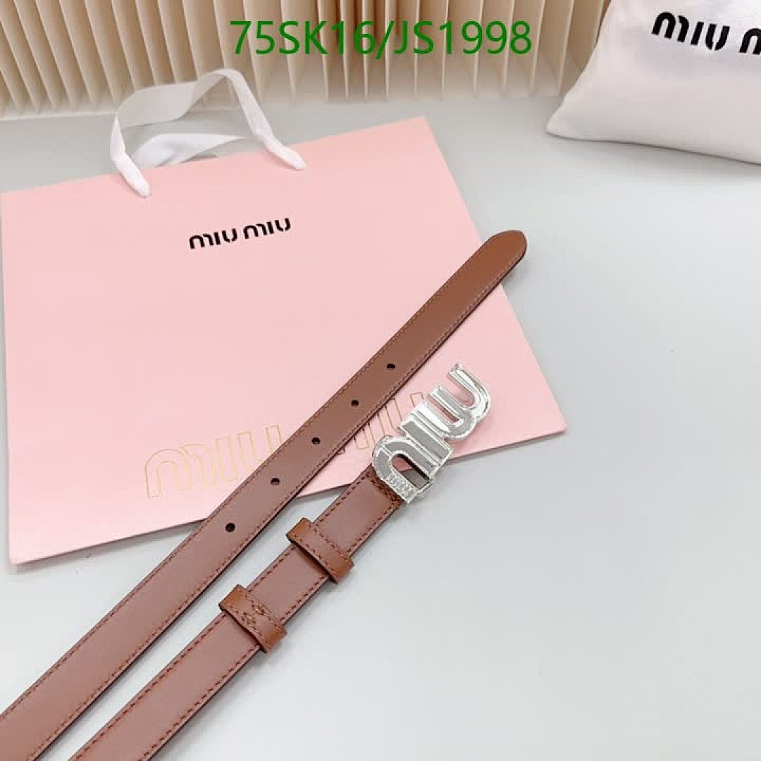 MIU MIU-Belts Code: JS1998 $: 75USD