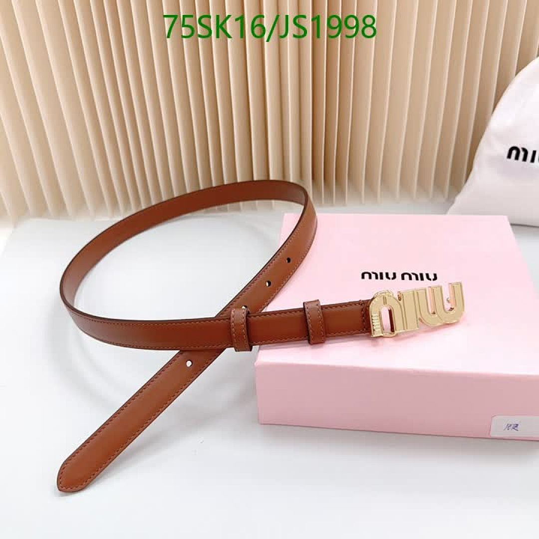 MIU MIU-Belts Code: JS1998 $: 75USD