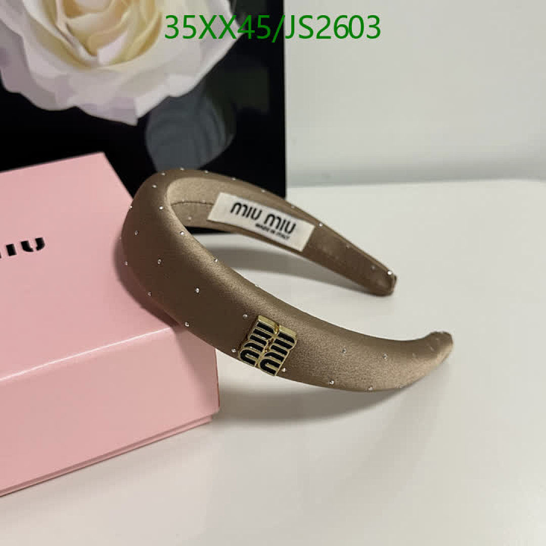 MIU MIU-Headband Code: JS2603 $: 35USD