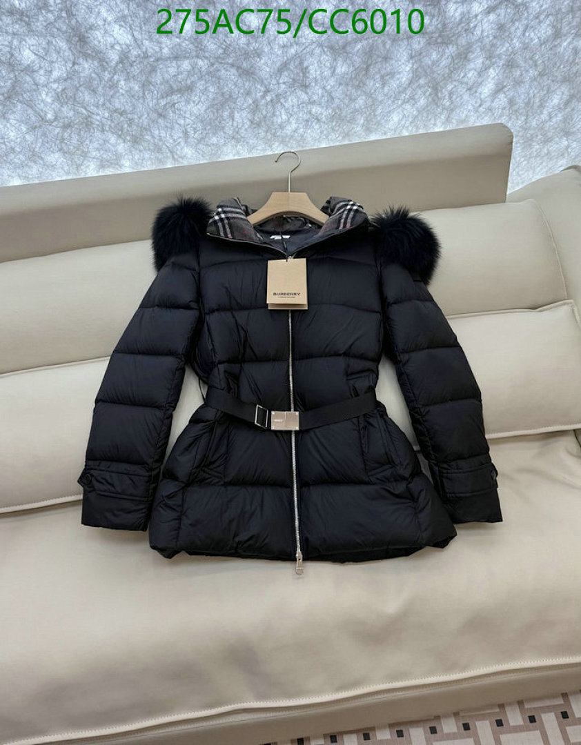 Burberry-Down jacket Women Code: CC6010 $: 275USD