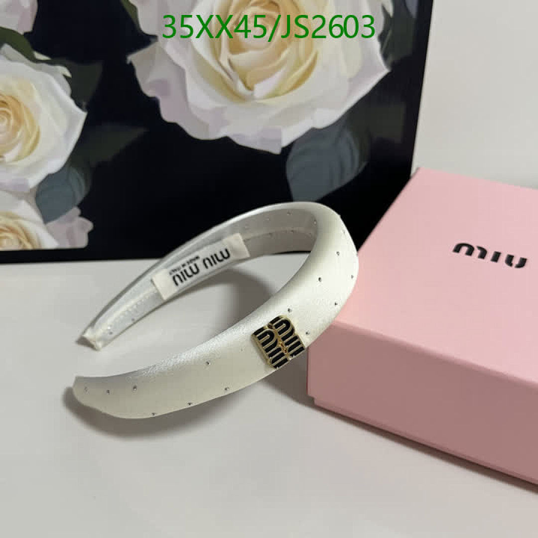 MIU MIU-Headband Code: JS2603 $: 35USD