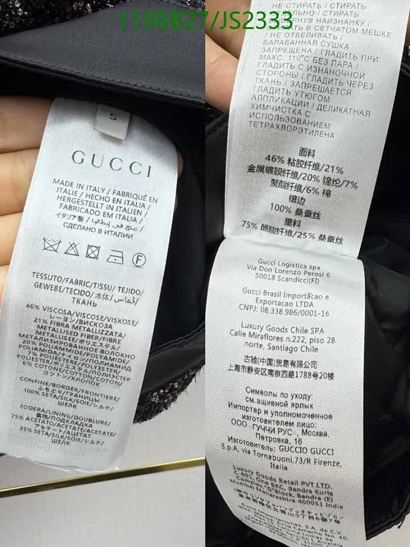 Gucci-Clothing Code: JS2333 $: 119USD