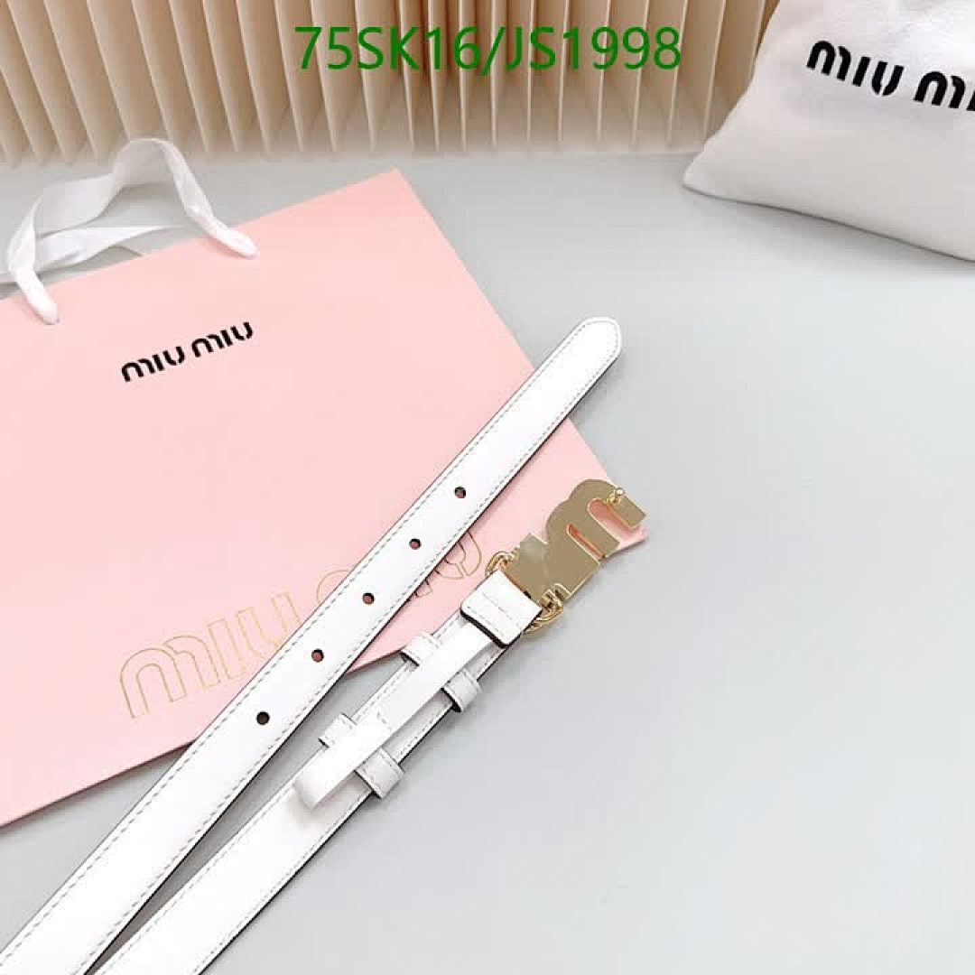 MIU MIU-Belts Code: JS1998 $: 75USD