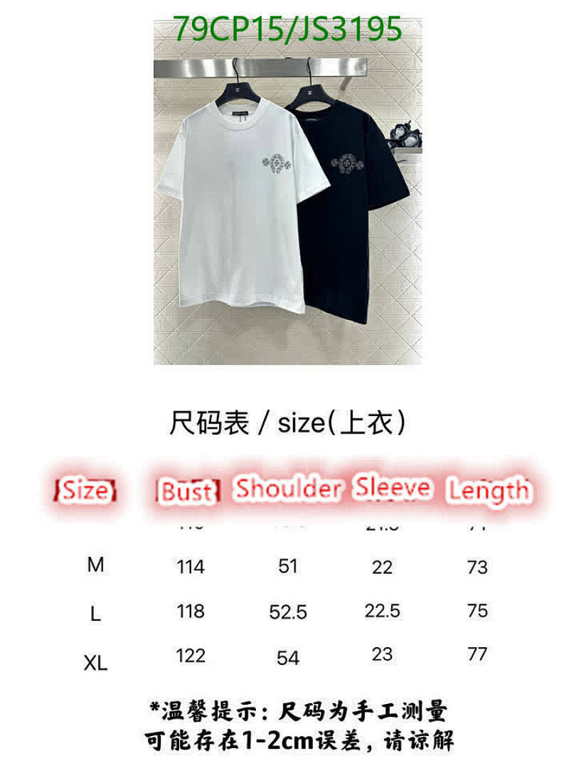 Chrome Hearts-Clothing Code: JS3195 $: 79USD