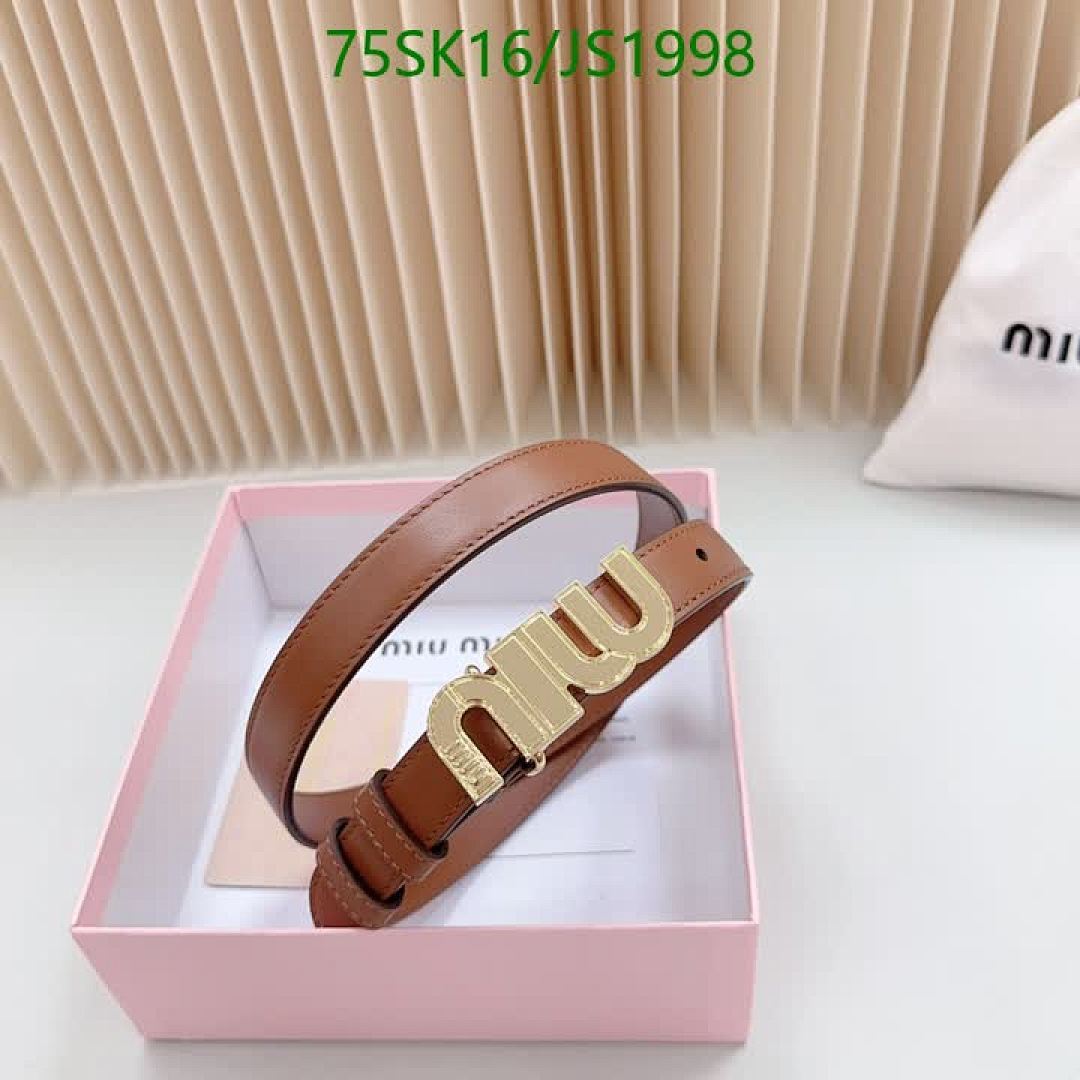 MIU MIU-Belts Code: JS1998 $: 75USD