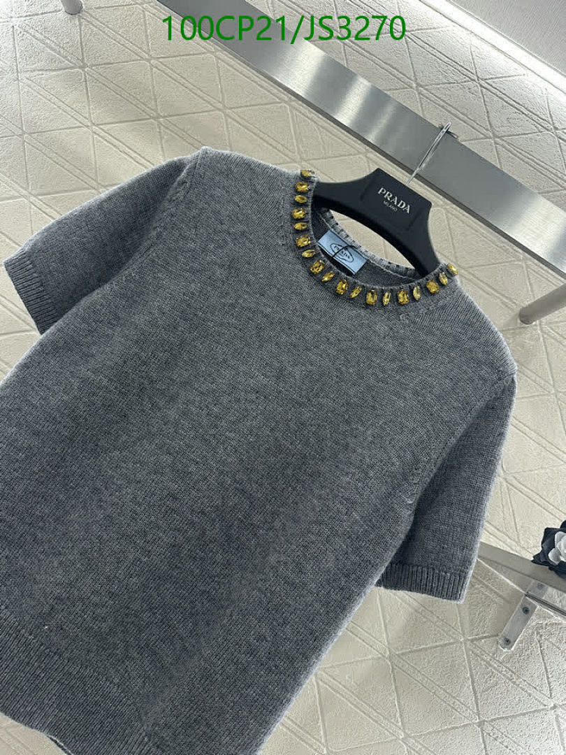 Prada-Clothing Code: JS3270 $: 100USD